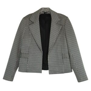 THEORY Open Front Textured Woven Blazer Jacket Women's Size 4